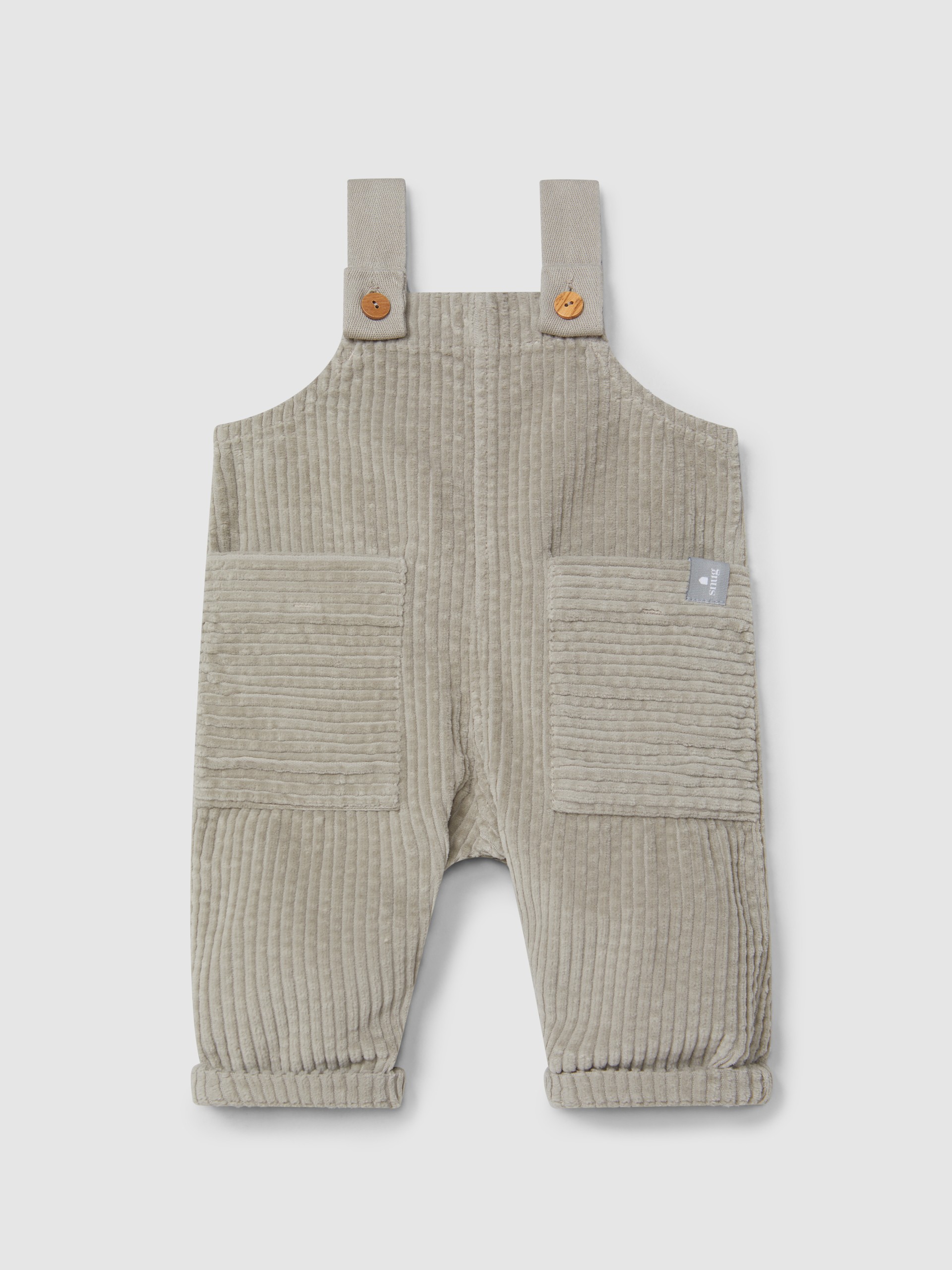 Ribbed velvet dungarees