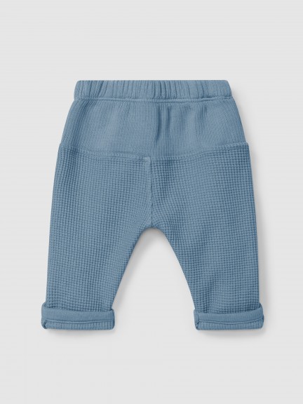 Waffle weave pull-up pants Waffle weave pull-up pants