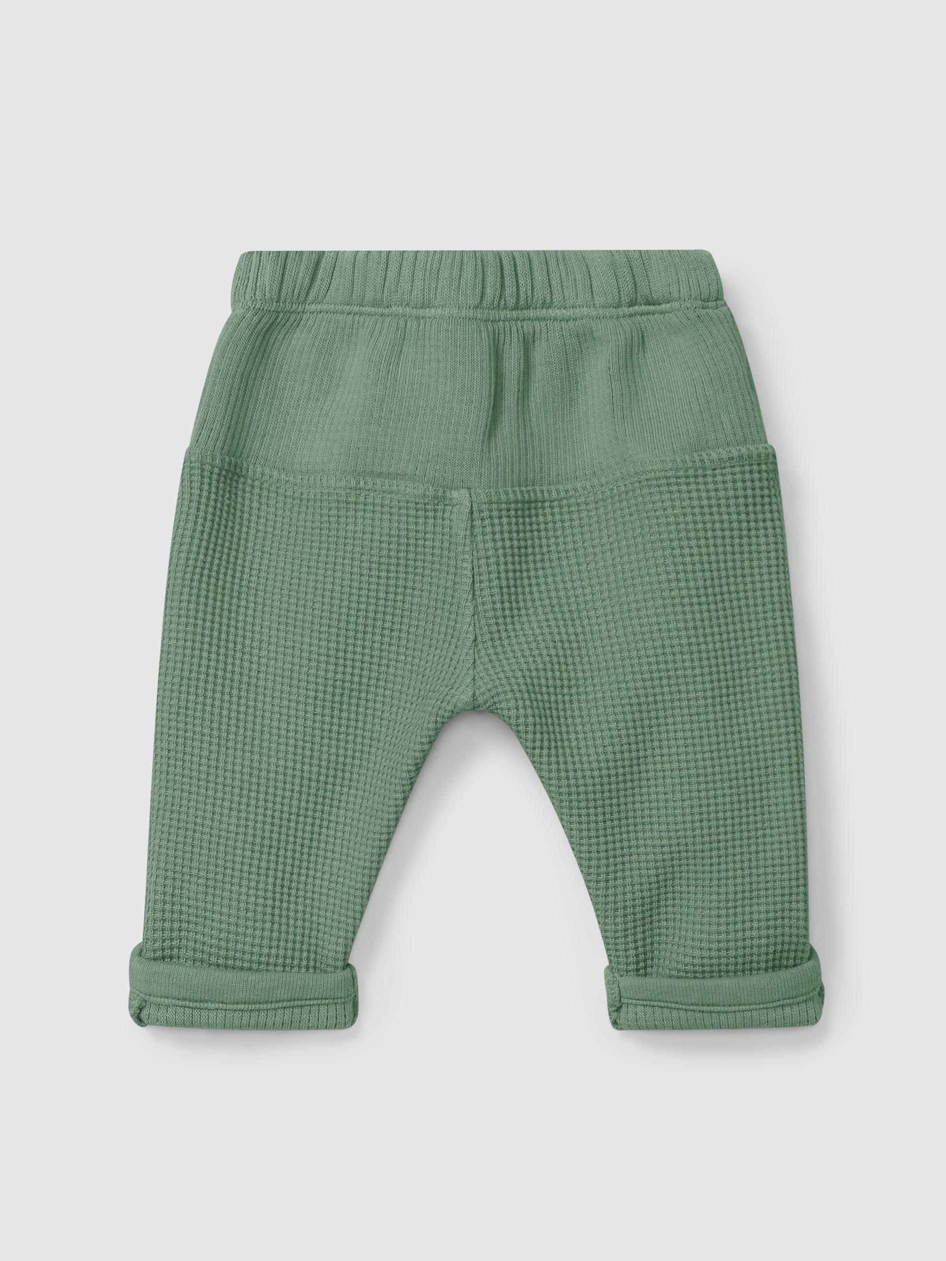 Pantalón pull-up en punto gofre