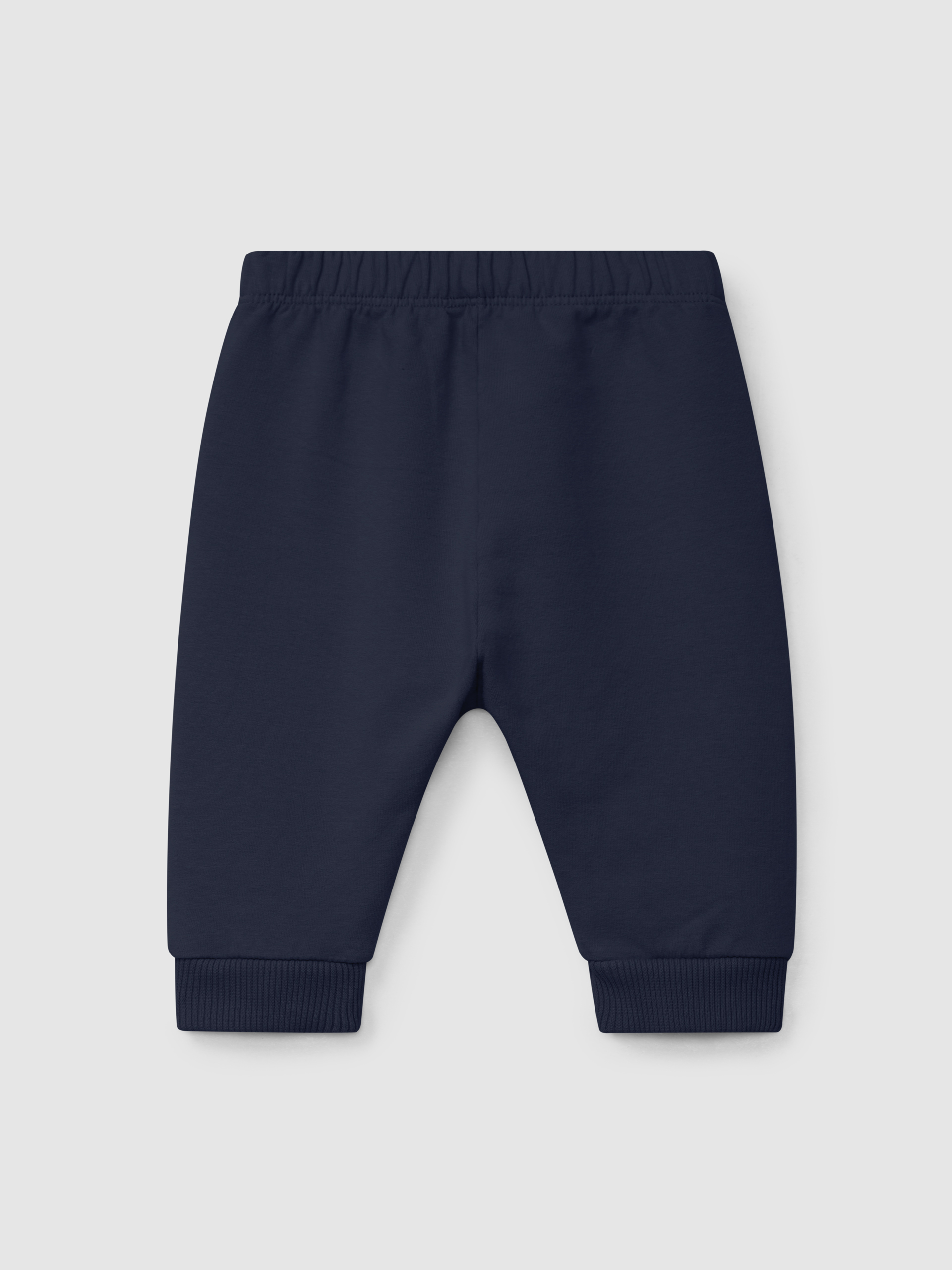 Plush pull-up pants with embroidered ruffle