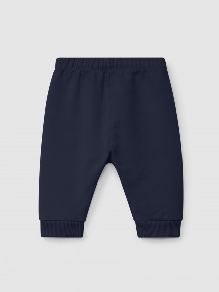 Plush pull-up pants with embroidered ruffle Plush pull-up pants with embroidered ruffle