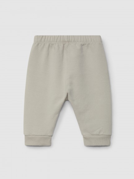 Plush pull-up pants with embroidered ruffle Plush pull-up pants with embroidered ruffle