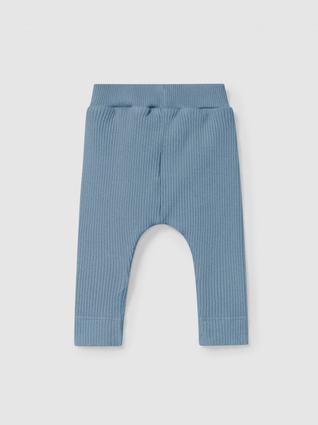 Ribbed jersey leggings Ribbed jersey leggings