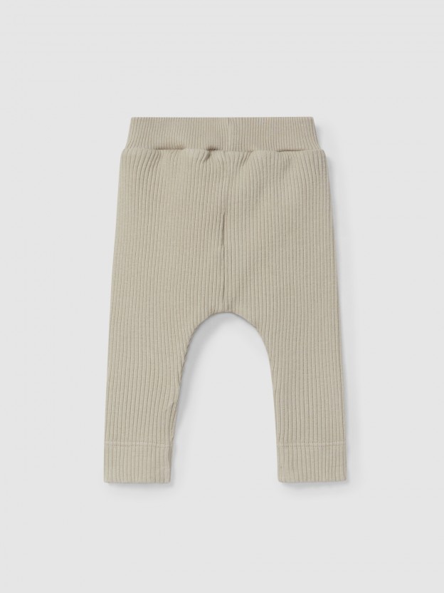 Leggins acanaladas