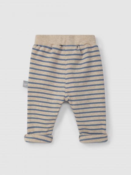 soft brushed jersey striped pull-up pants soft brushed jersey striped pull-up pants
