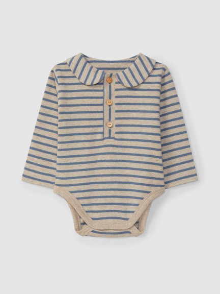 soft brushed jersey striped bodysuit soft brushed jersey striped bodysuit
