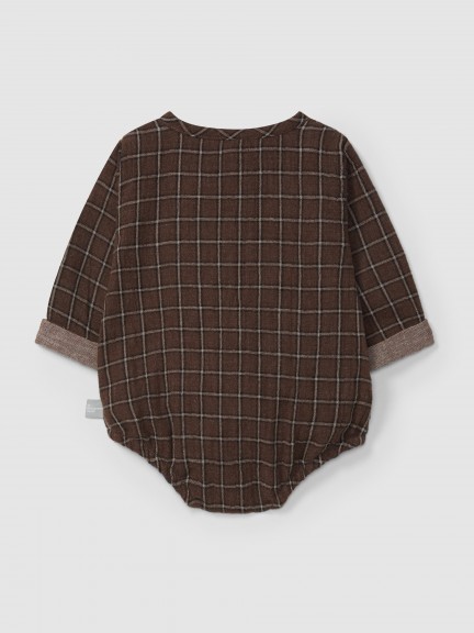 Check bodysuit without collar Check bodysuit without collar
