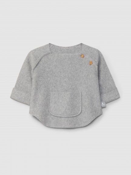 Sweater in organic cotton fleece Sweater in organic cotton fleece