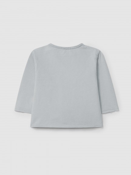 Longsleeve in organic cotton with pocket Longsleeve in organic cotton with pocket