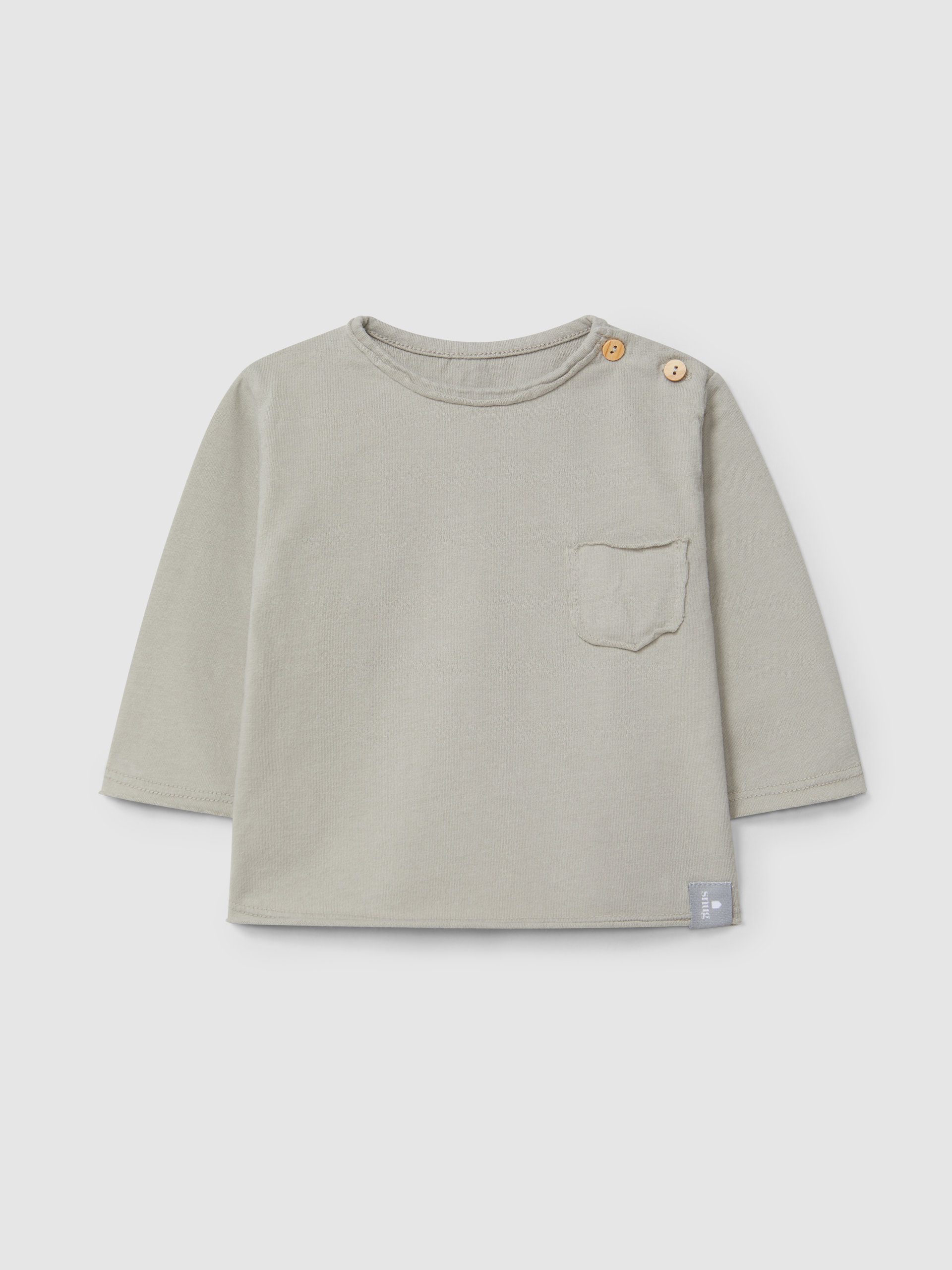 Longsleeve in organic cotton with pocket
