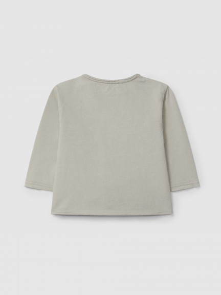 Longsleeve in organic cotton with pocket Longsleeve in organic cotton with pocket