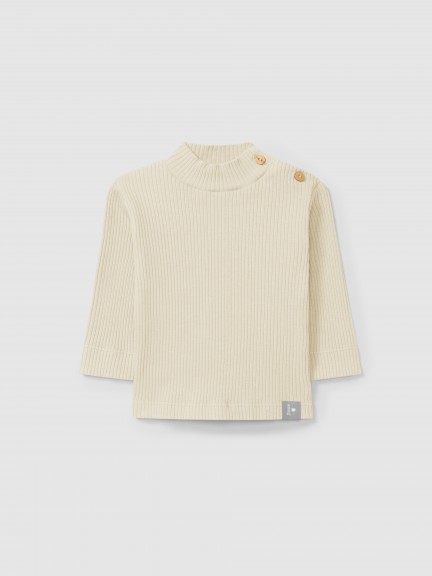 Longsleeve turtleneck in ribbed jersey Longsleeve turtleneck in ribbed jersey