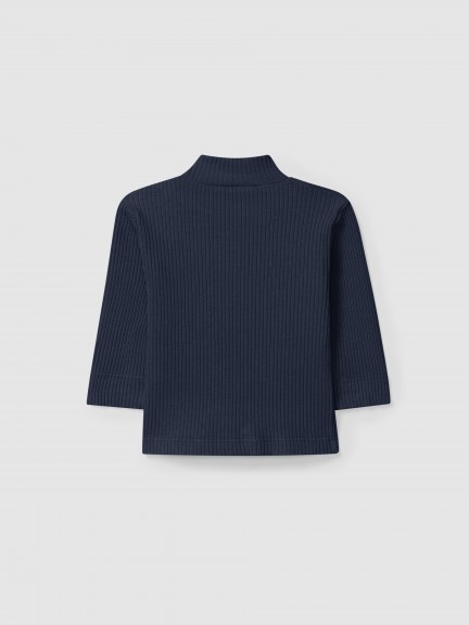 Longsleeve turtleneck in ribbed jersey Longsleeve turtleneck in ribbed jersey