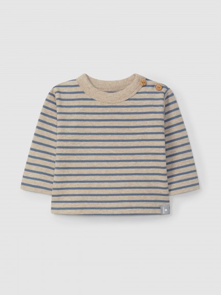 Longsleeve � rayures en jersey card�