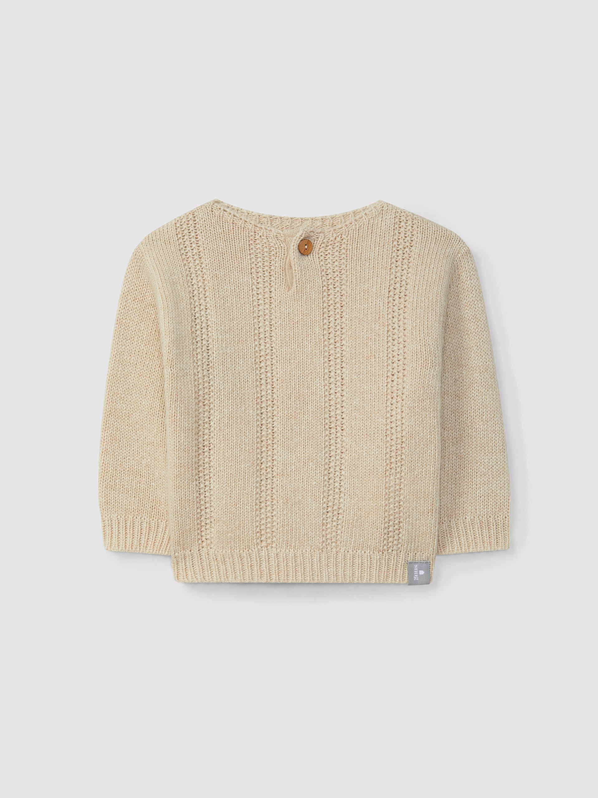 Camisola tricotada com efeito ponto de arroz