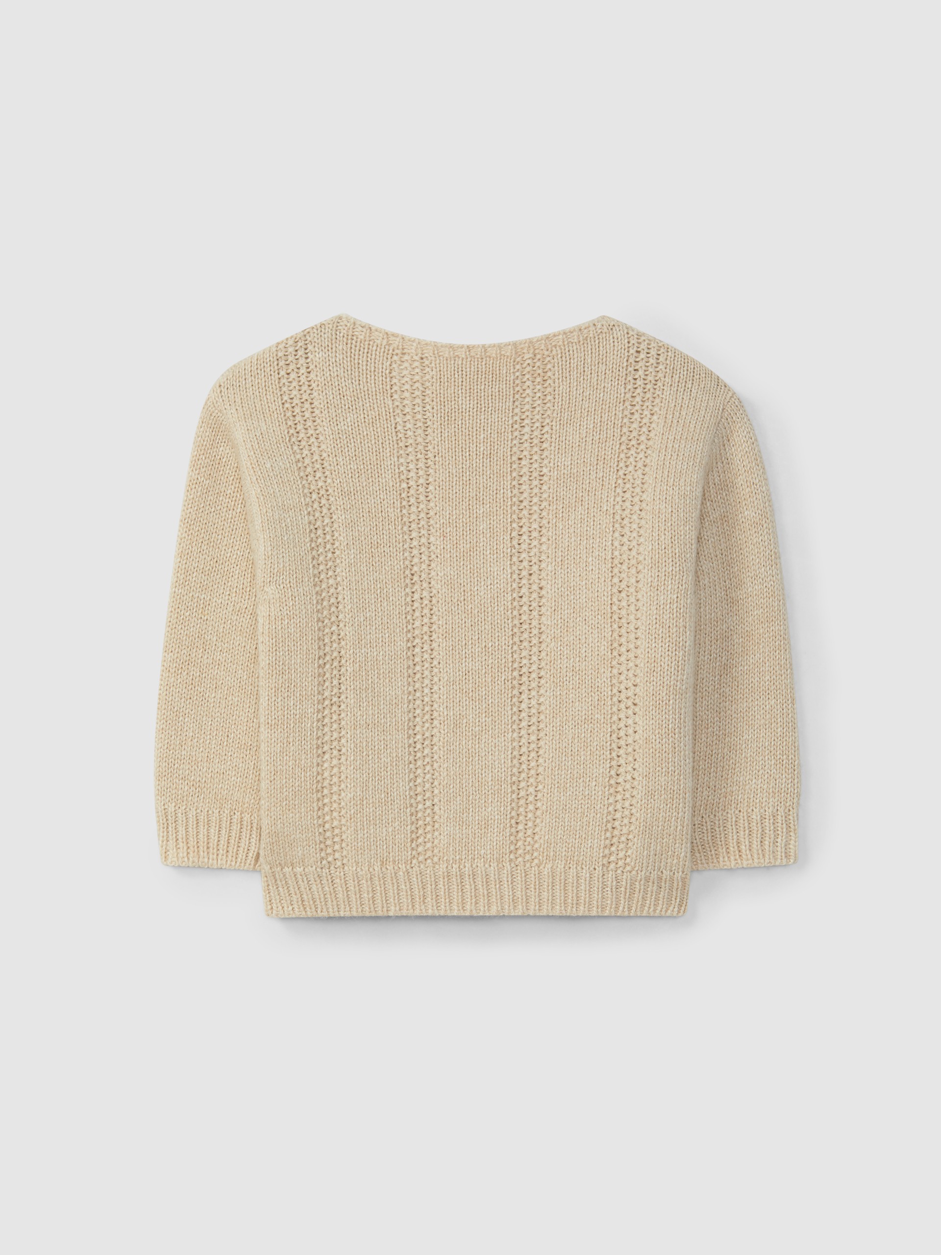 Camisola tricotada com efeito ponto de arroz