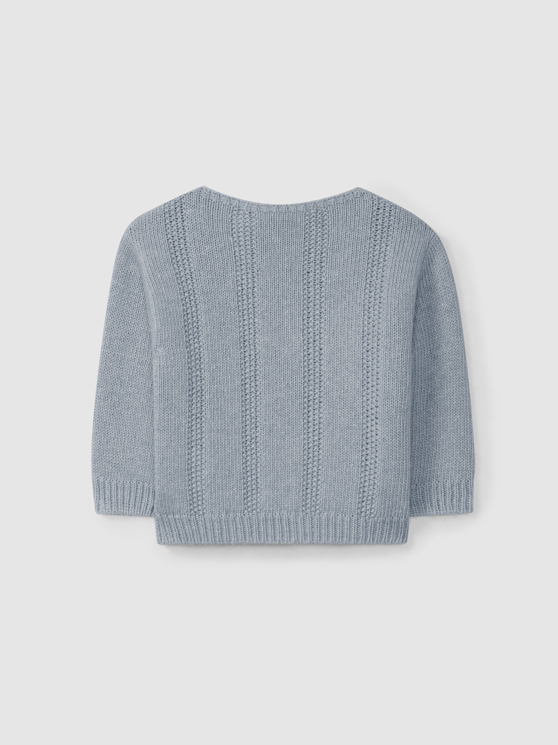 Camisola tricotada com efeito ponto de arroz