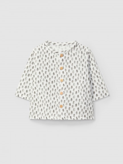 Printed muslin shirt Printed muslin shirt