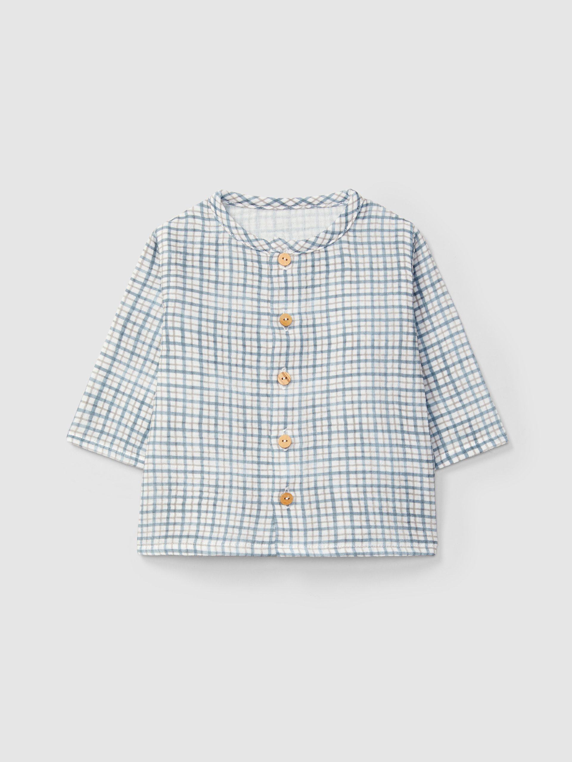 Camisa de muselina estampada