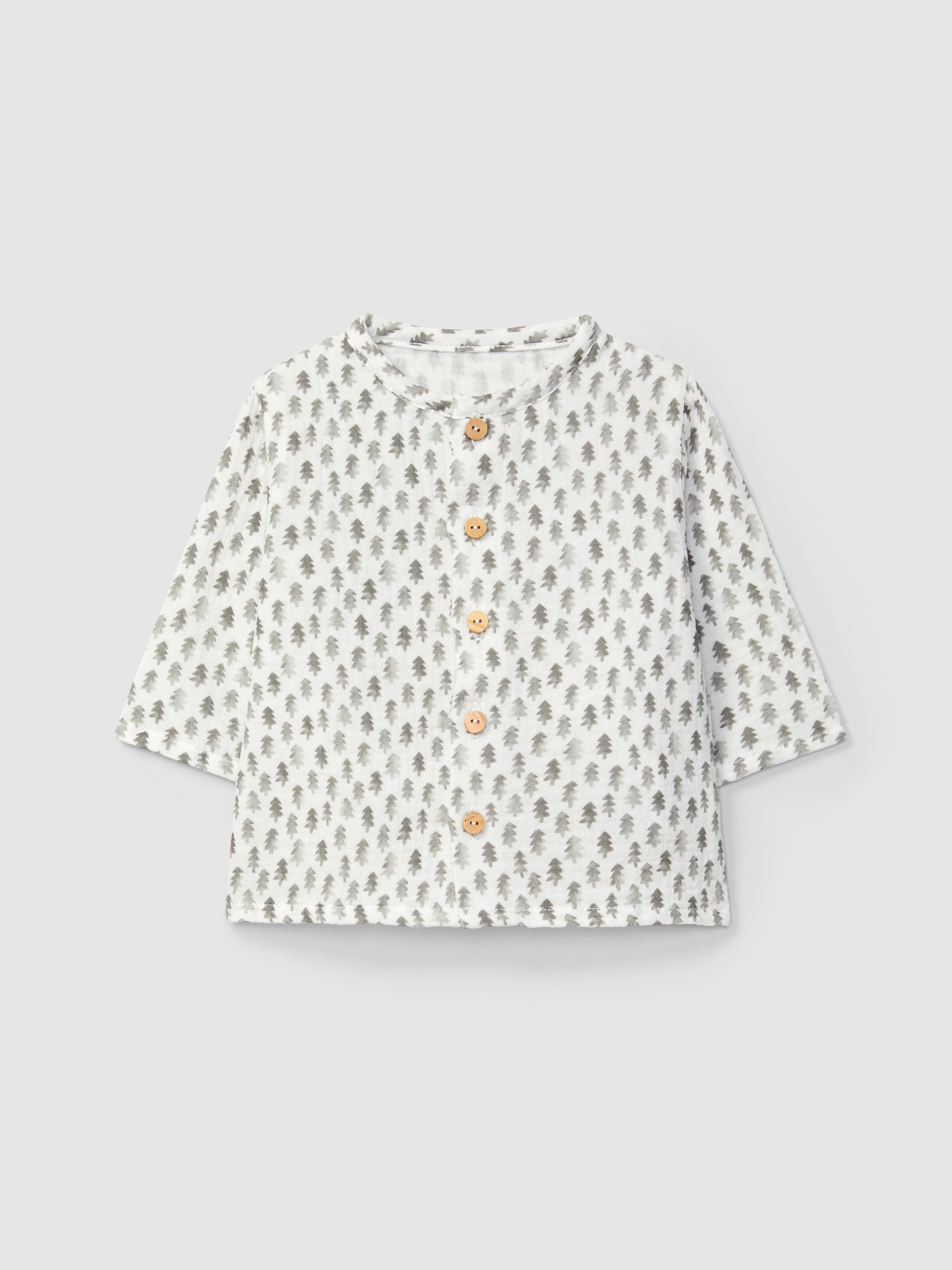 Camisa em musseline estampada