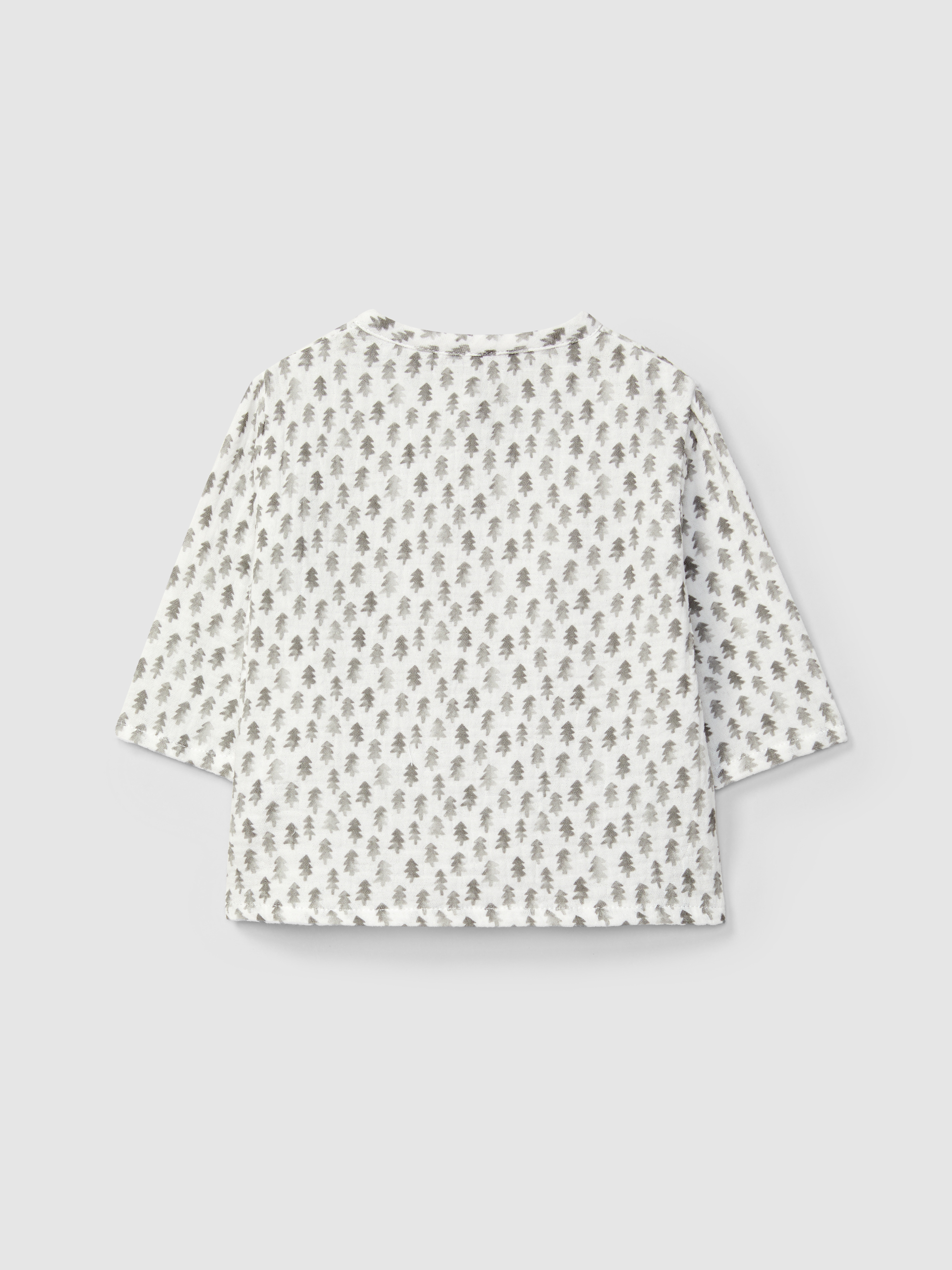Camisa em musseline estampada