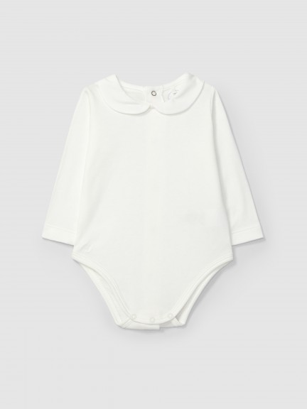 Body cuello Peter Pan con manga larga Body cuello Peter Pan con manga larga