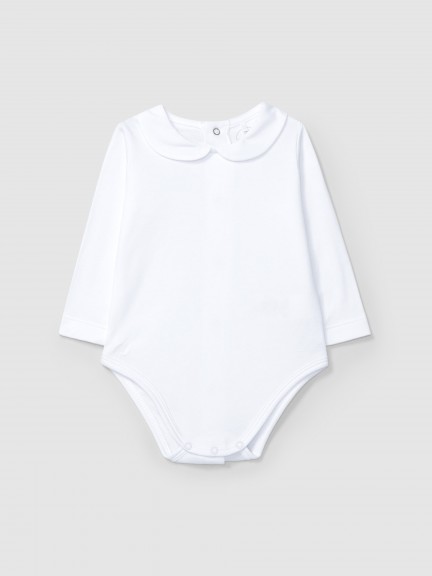 Body cuello Peter Pan con manga larga Body cuello Peter Pan con manga larga