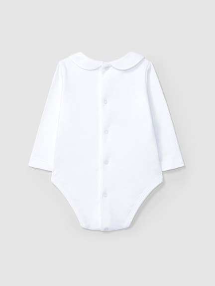 Body cuello Peter Pan con manga larga Body cuello Peter Pan con manga larga