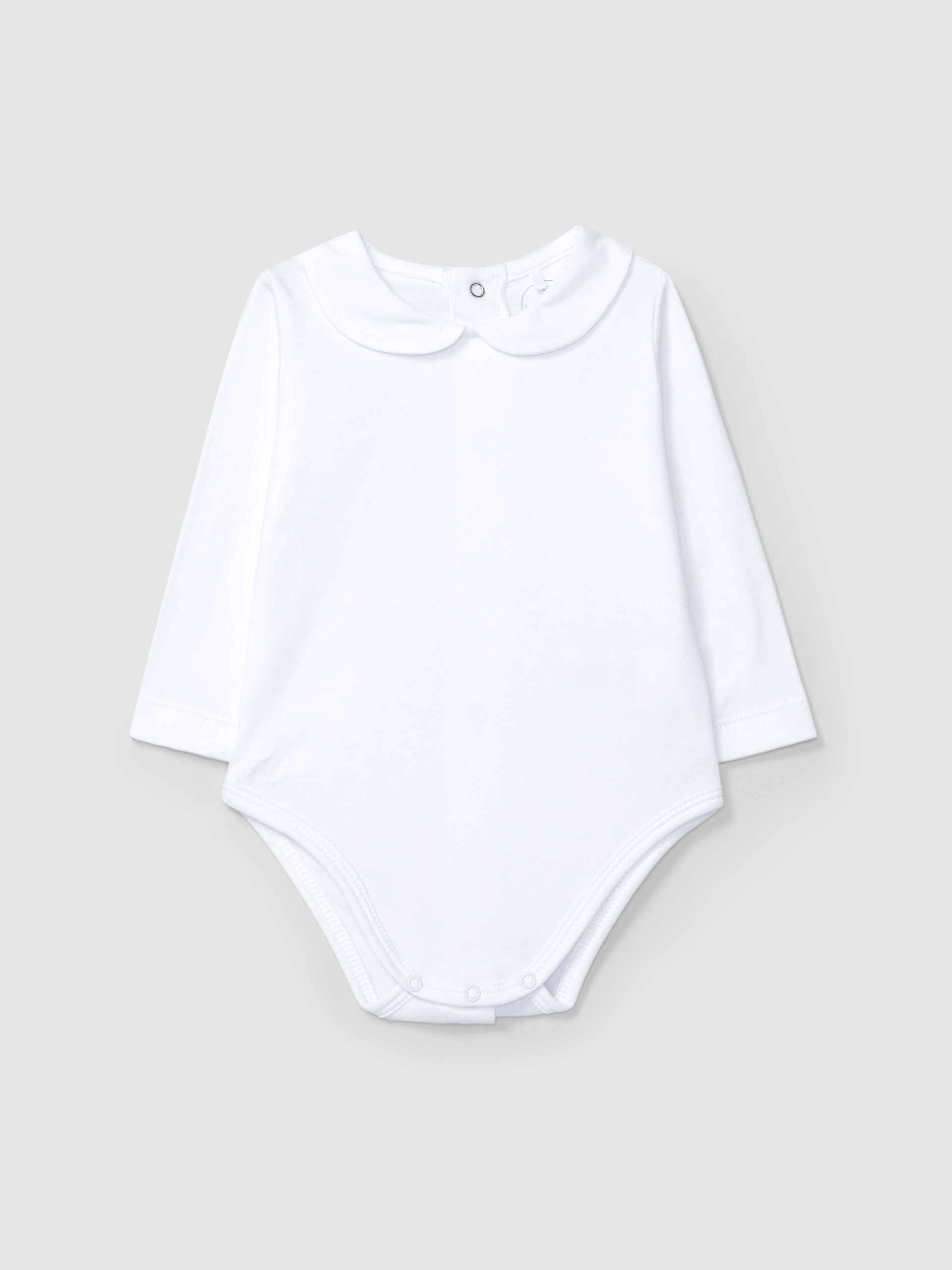Body gola peter-pan com manga comprida