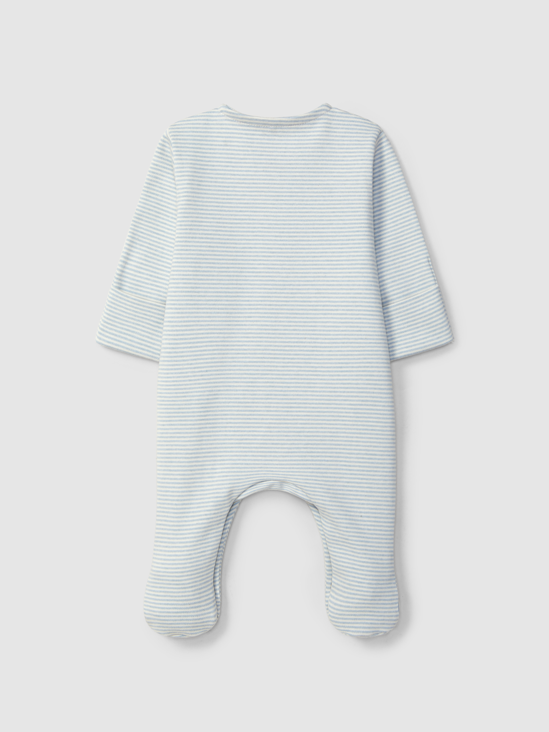 Babygrow à rayures avec poche