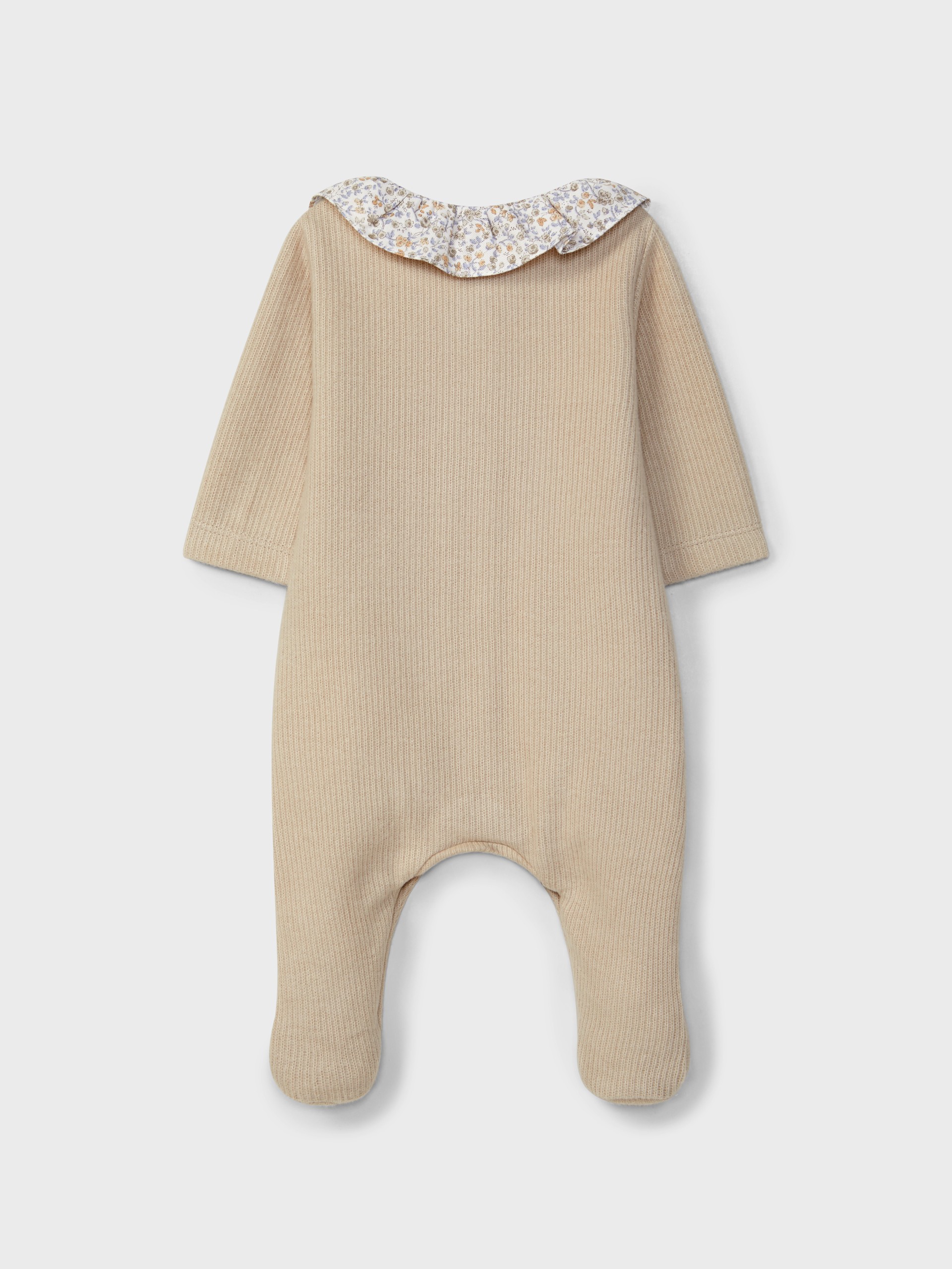 Pelele algodón orgánico con cuello de volante