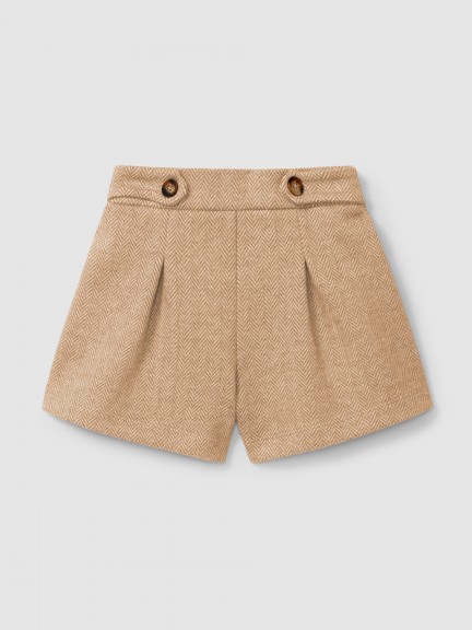 Short pull-up en maille en �pi