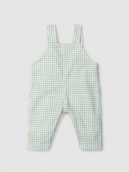 Salopette carreaux vichy avec poche Salopette carreaux vichy avec poche