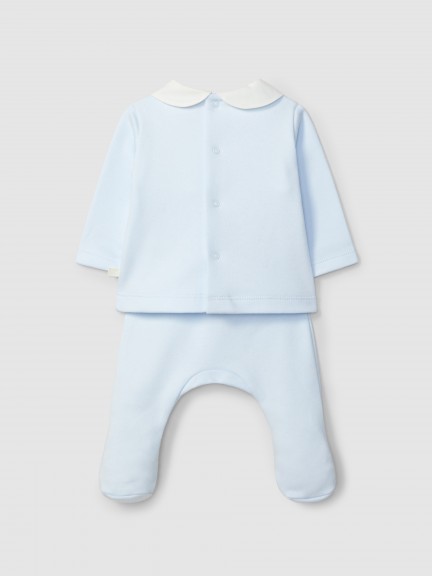 Traje de dos piezas detalle de smocks Traje de dos piezas detalle de smocks