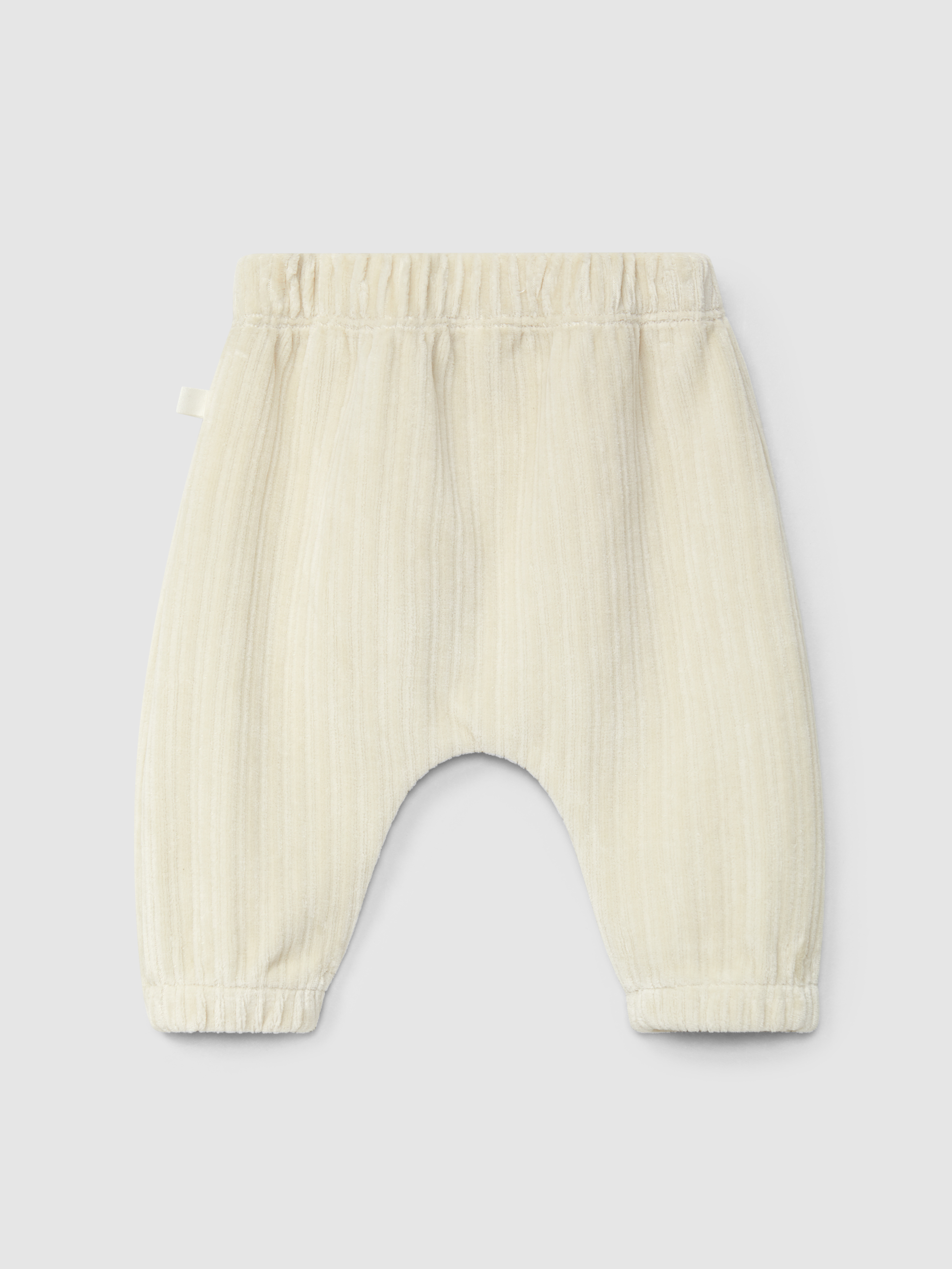 Pantalón pull-up terciopelo acanalado con bolsillo