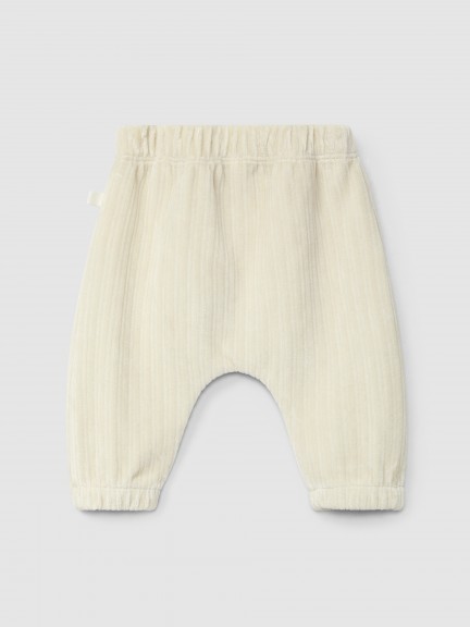Pantalon pull-up en velours cannelé avec poche Pantalon pull-up en velours cannelé avec poche