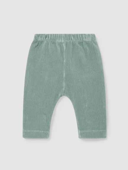 Pull-up pants in corduroy-type fabric with pockets Pull-up pants in corduroy-type fabric with pockets