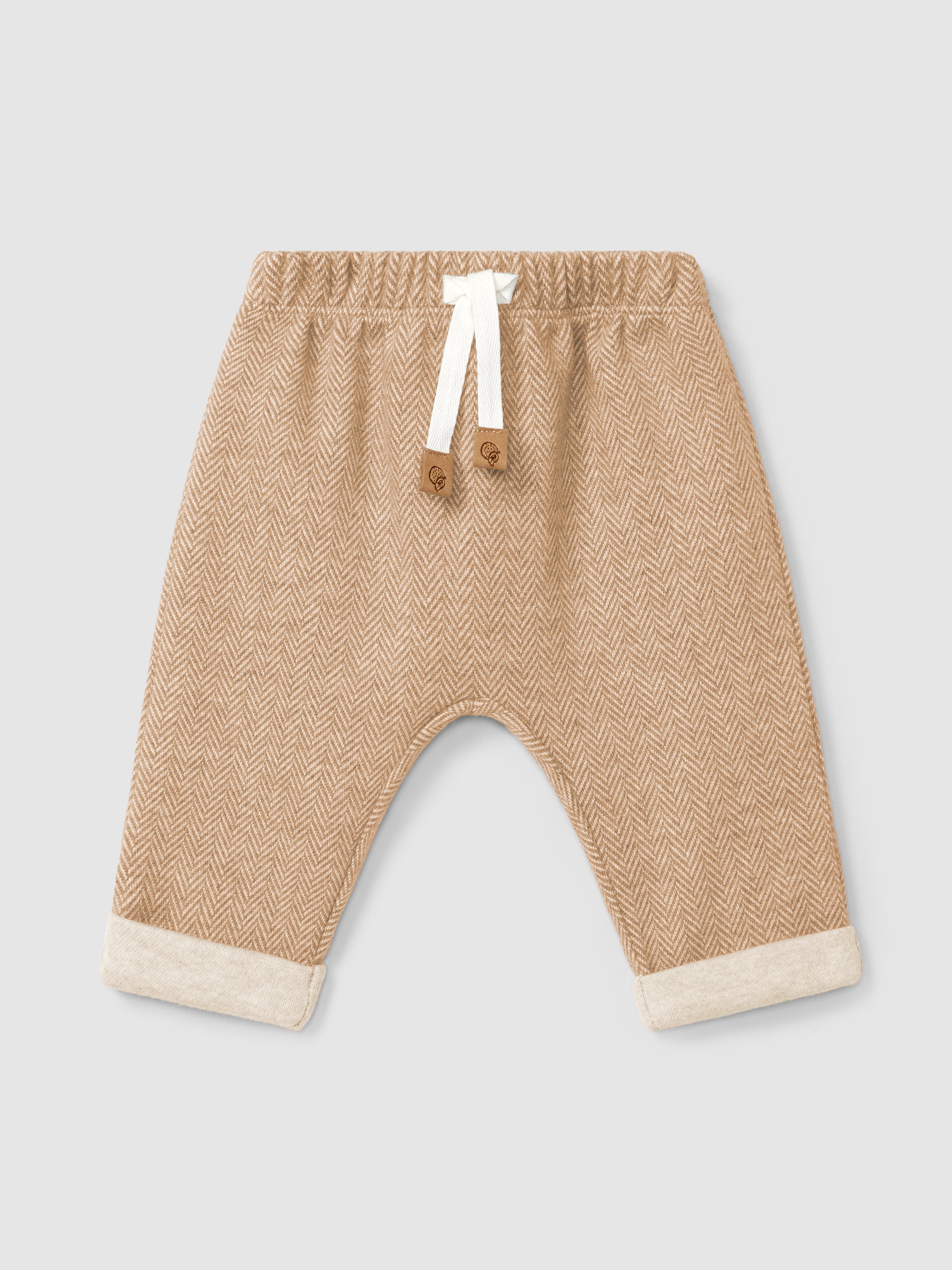 Pantalón pull-up en punto espiga