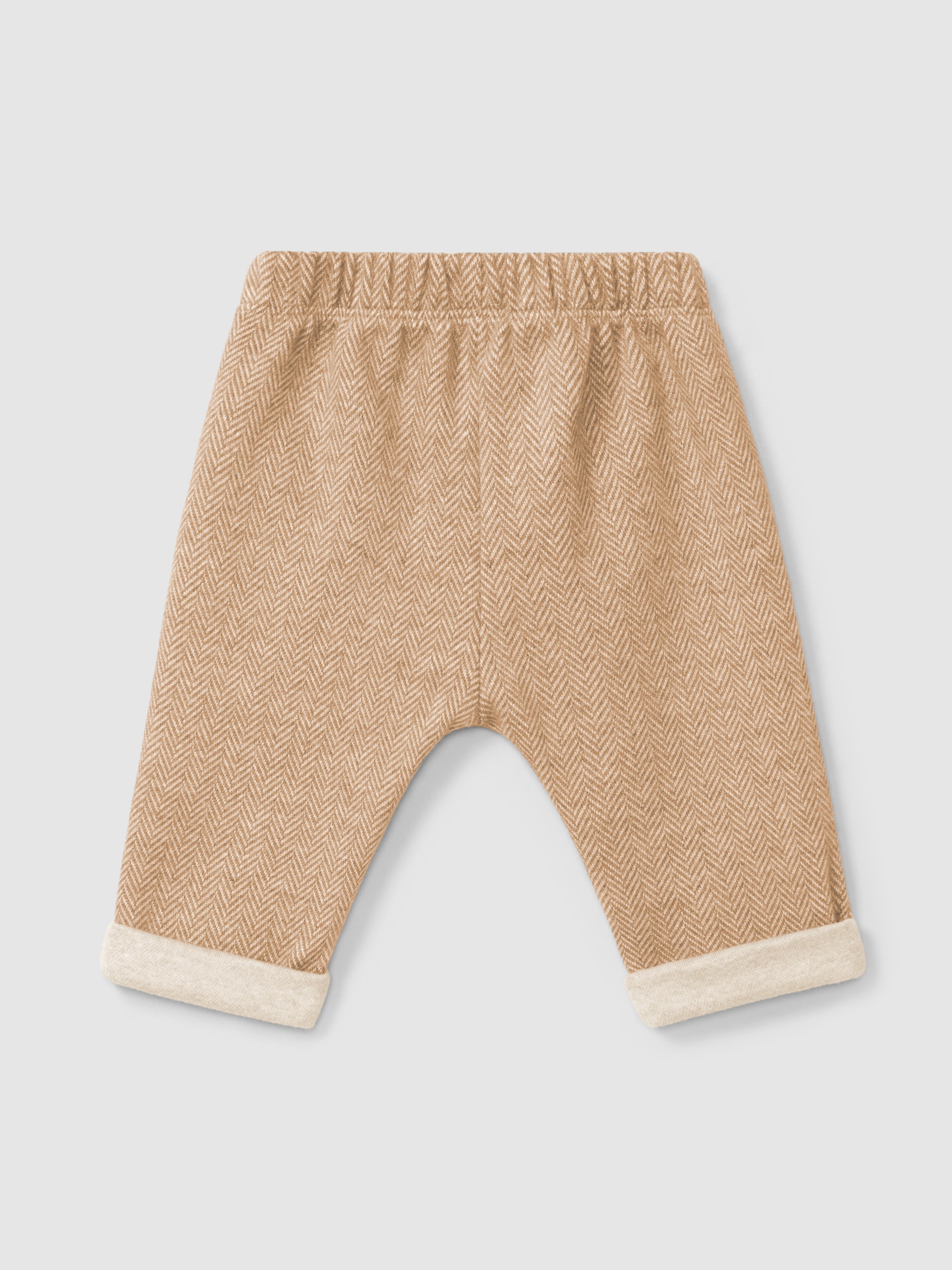 Pantalón pull-up en punto espiga