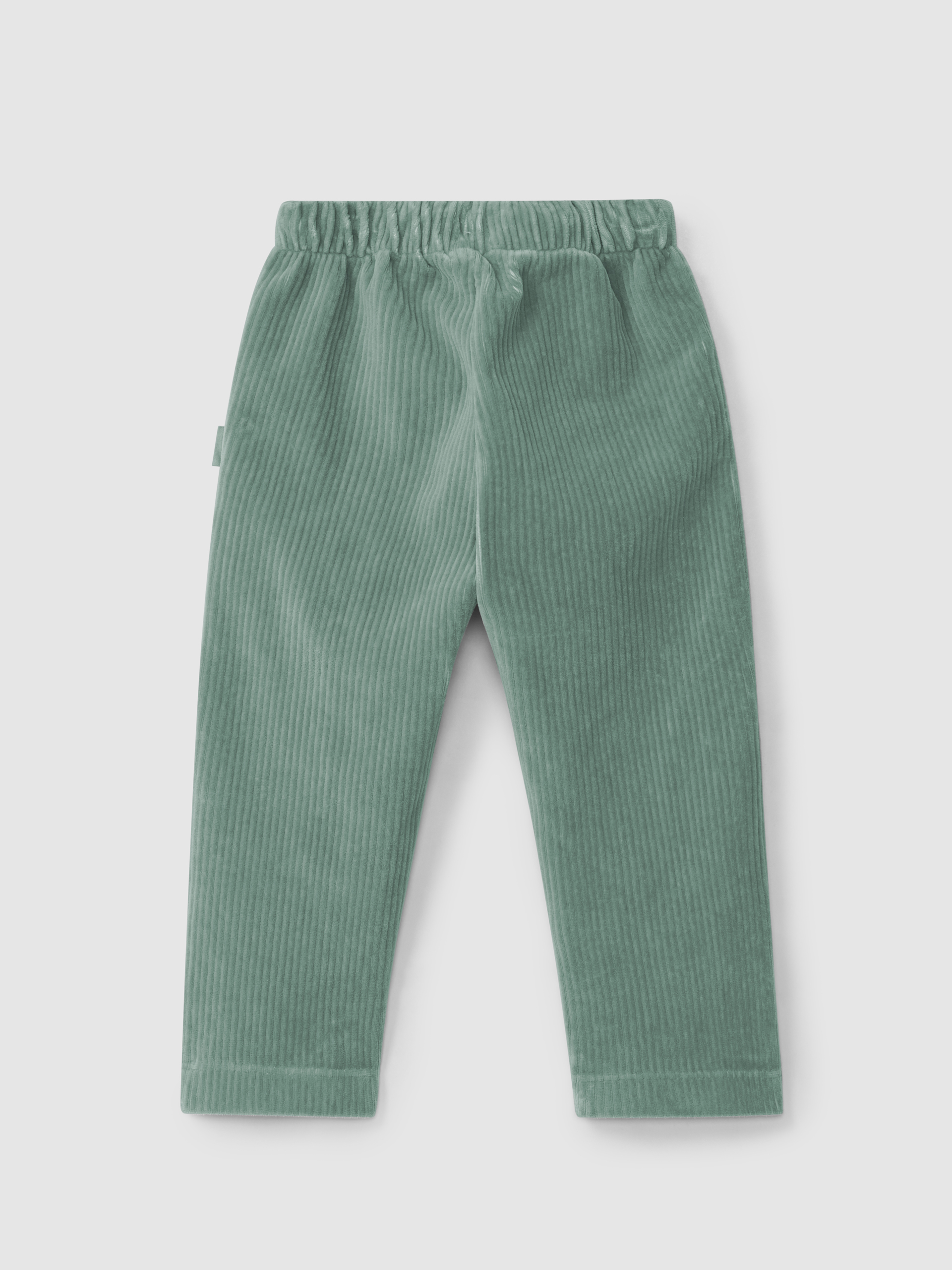 Pantalon en tissu de type velours côtelé à poches