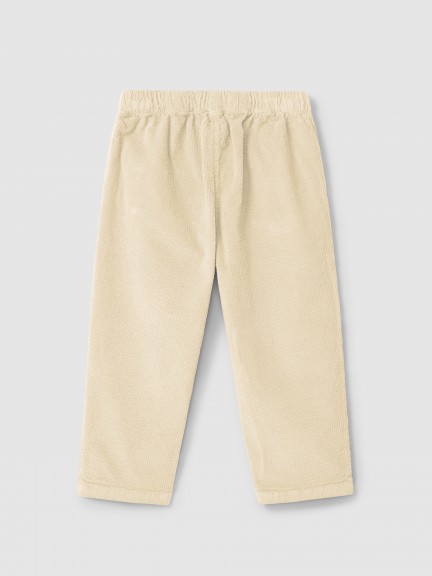 Pull-up pants with ruffled detail on the pockets Pull-up pants with ruffled detail on the pockets