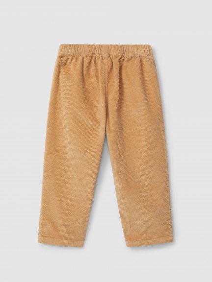 Pull-up pants with ruffled detail on the pockets Pull-up pants with ruffled detail on the pockets