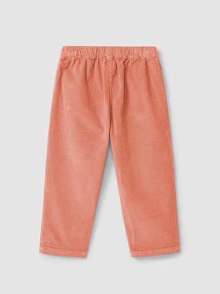 Pull-up pants with ruffled detail on the pockets Pull-up pants with ruffled detail on the pockets