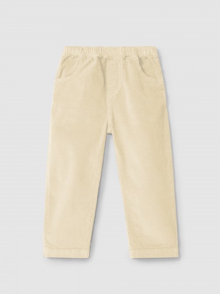 Pull-up corduroy pants with four pockets Pull-up corduroy pants with four pockets