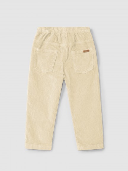 Pull-up corduroy pants with four pockets Pull-up corduroy pants with four pockets