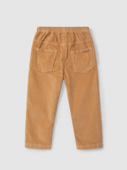 Pull-up corduroy pants with four pockets Pull-up corduroy pants with four pockets