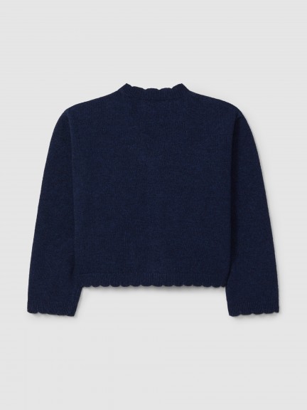 Knitted cardigan with ruched detail Knitted cardigan with ruched detail
