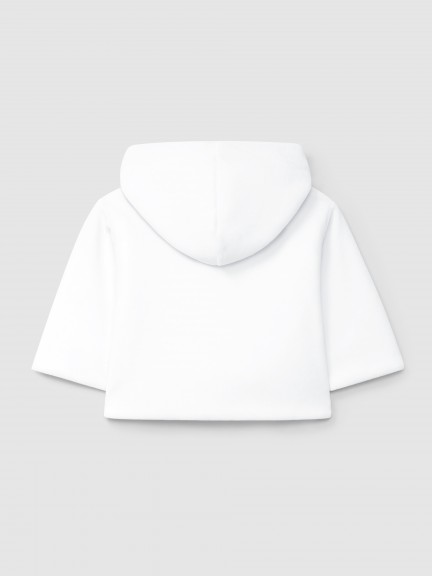 Plain hooded velvet jacket Plain hooded velvet jacket