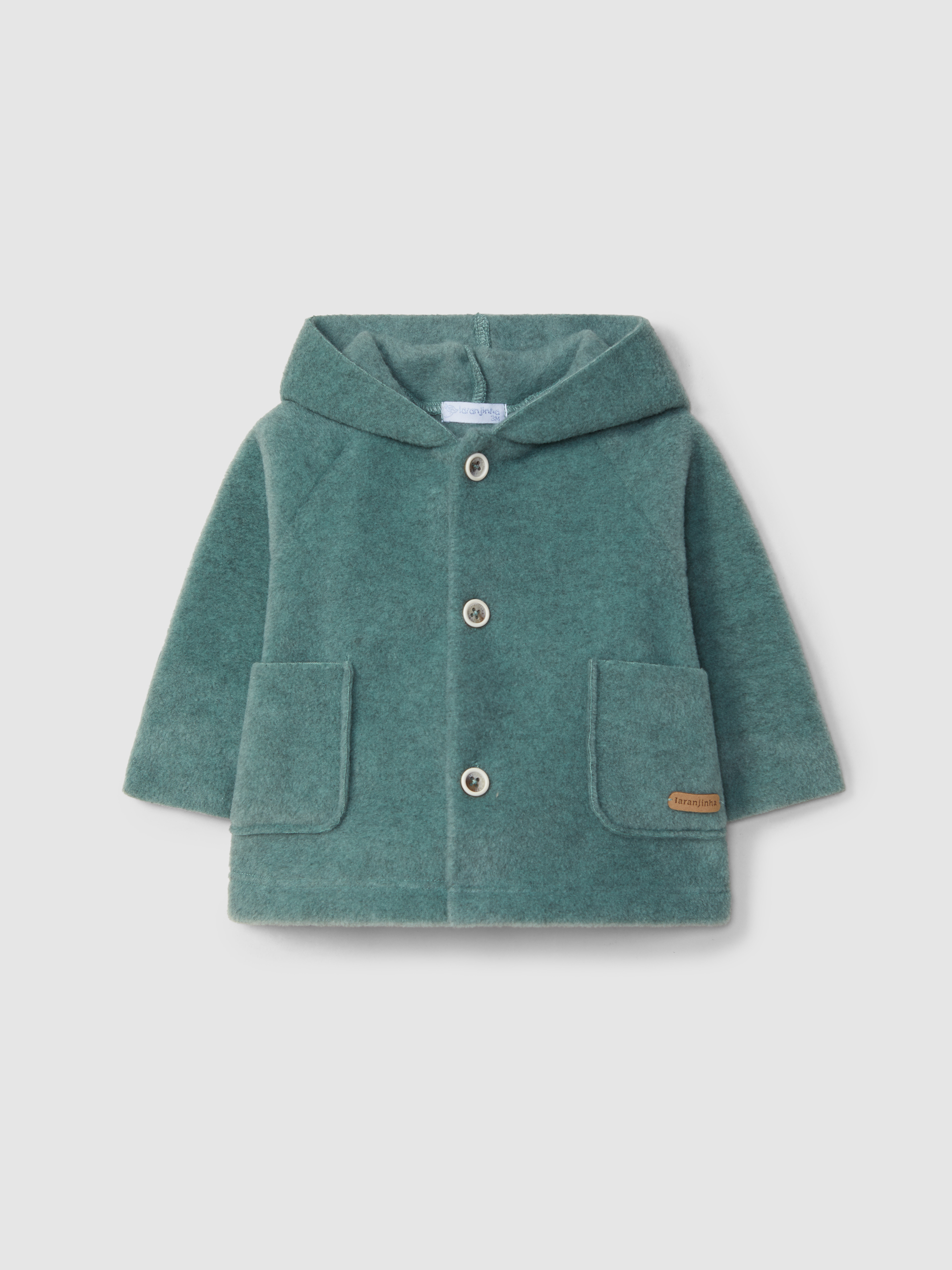 Fleece hooded jacket