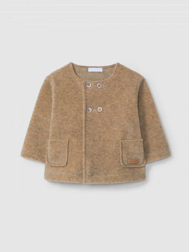 Fleece jacket with pockets